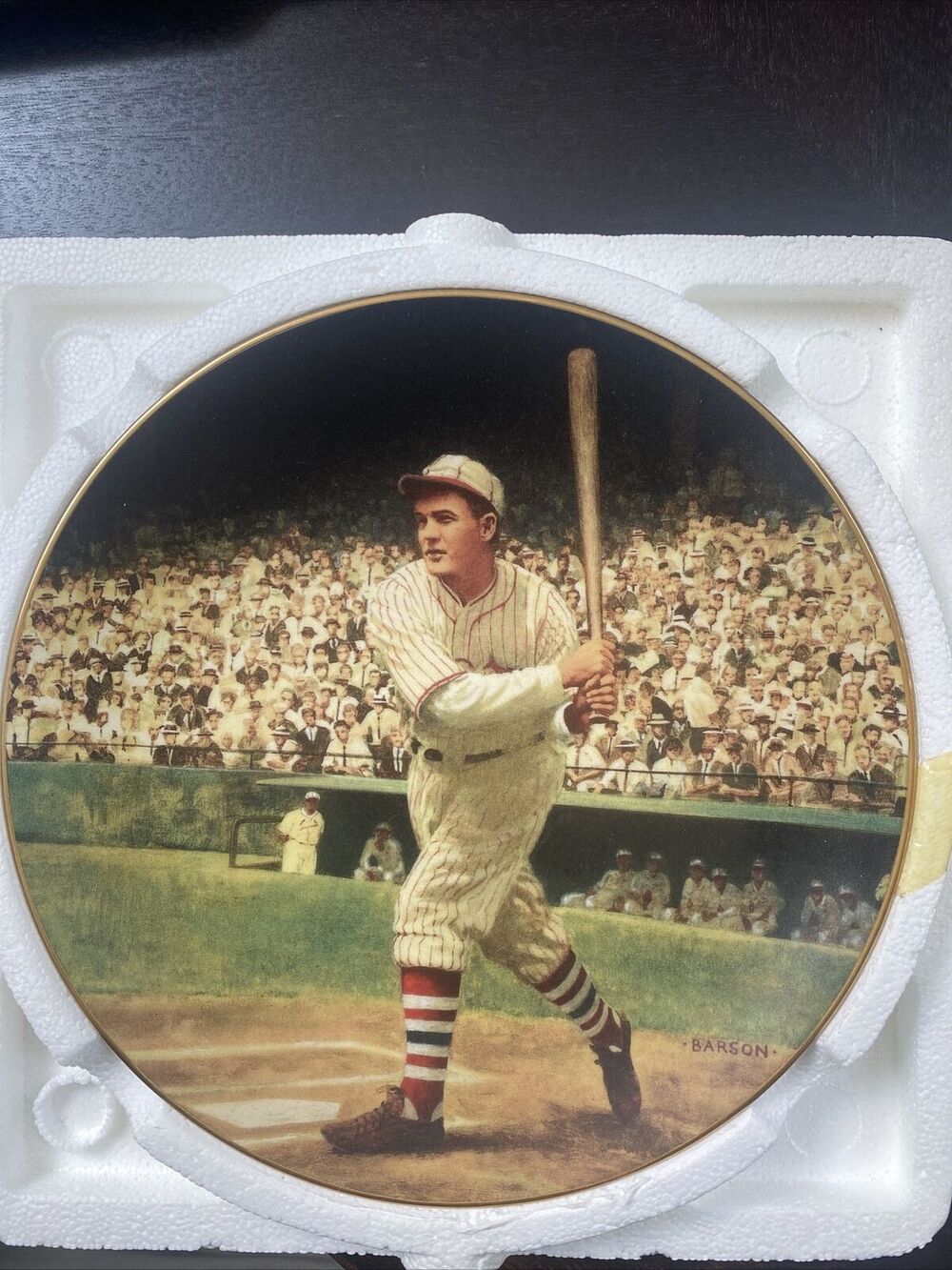 DELPHI ROGER HORNSBY THE .424 SEASON LARGE 8" PLATE BRADFORD EXCHANGE